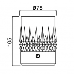 Стакан-светильник Mantra LAX 9085