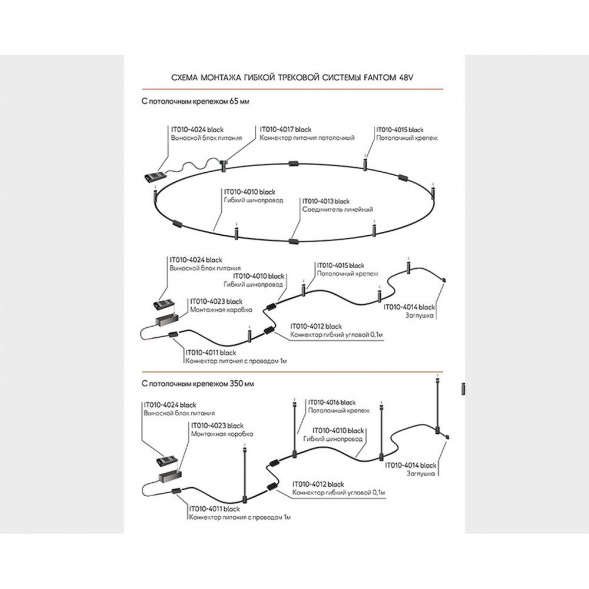 Монтажная коробка Italline Fantom IT010-4023 black
