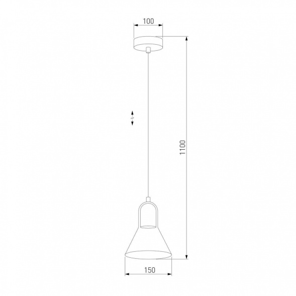Подвесной светильник TK Lighting 2430 Vichy Black