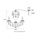 Подвесная люстра Crystal Lux Montana SP9