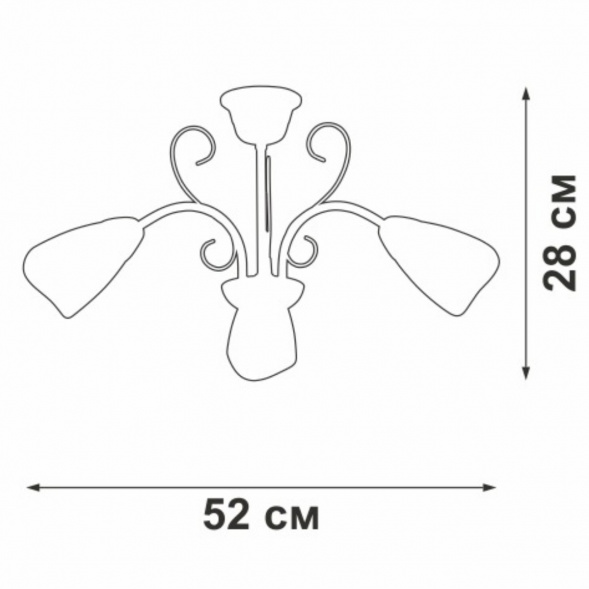 Потолочная люстра Vitaluce V3877-9/3PL