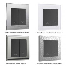 Выключатель жалюзи Werkel черный W1124508 4690389156748