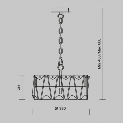 Подвесной светильник Maytoni Puntes MOD043PL-04G
