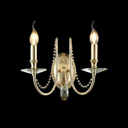 Бра Crystal Lux Victoria AP2 Gold/Amber
