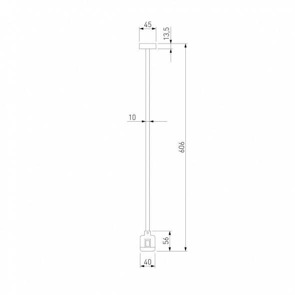 Декоративная стойка с коннектором Elektrostandard Esthetic Magnetic 85153/00 a065449