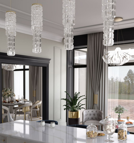 Потолочная люстра KUTEK ELLINI ELL-ZW-4(Z)150/V