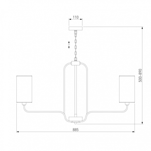Подвесная люстра Eurosvet Purezza 60128/8 хром