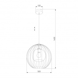Подвесной светильник TK Lighting 2552 Universo Black
