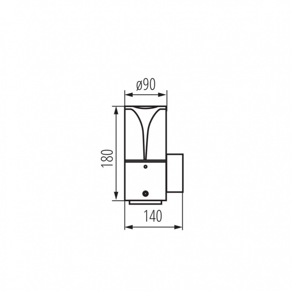 Садовый настенный светильник Kanlux PRESO EL 18 GR 36543