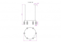 Подвесная люстра Moderli Cora V11067-6P