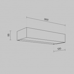 Уличный настенный светодиодный светильник Maytoni Outdoor Lot O428WL-L20GF3K