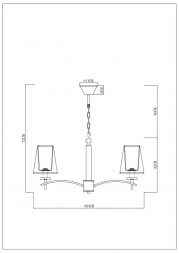 Подвесная люстра Arte Lamp Kensington A4098LM-5CC