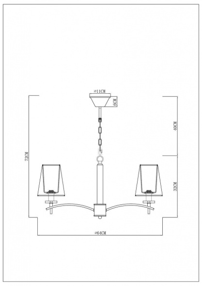 Подвесная люстра Arte Lamp Kensington A4098LM-5CC