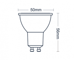 Лампа светодиодная диммируемая Italline GU10 7W 2700K матовая HL GU10/7W/2700K DIM