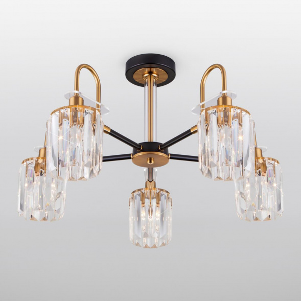 Потолочная люстра Eurosvet Tenia 70090/5 черный