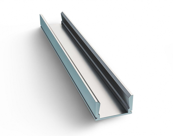 Профиль накладной серебро 1м. Apeyron 08-05-01