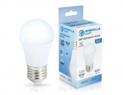 Лампа светодиодная Шар G45 13W 6400K Ambrella light Bulding 451306