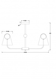 Потолочная люстра Freya Doublety FR5382PL-05BS