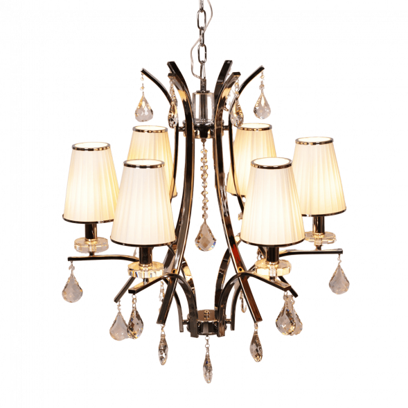 Подвесная люстра Lumina Deco Glamour LDP 66247-6 WT+CHR