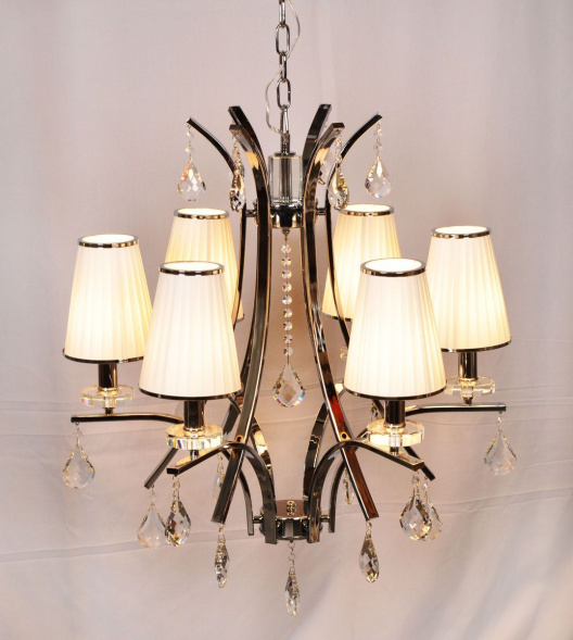 Подвесная люстра Lumina Deco Glamour LDP 66247-6 WT+CHR