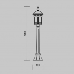 Уличный светильник Maytoni Salamanca O031FL-01BR
