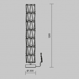 Торшер Maytoni Puntes MOD043FL-08CH