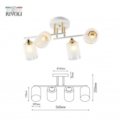Потолочная люстра Rivoli Georgiana 9144-203 Б0055878