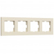 Рамка на 4 поста Werkel Slab айвори матовый W0042962 4690389193521