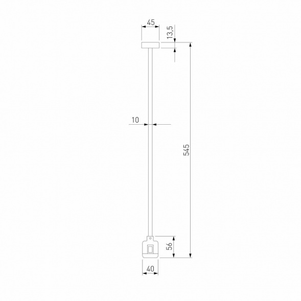 Декоративная стойка с коннектором Elektrostandard Esthetic Magnetic 85152/00 a065448