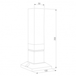 Уличный светодиодный светильник Elektrostandard 1536 Techno Led серый a052859