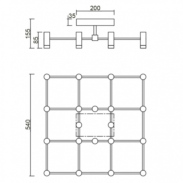 Потолочный светильник Vele Luce Аtmosfera VL7162L16