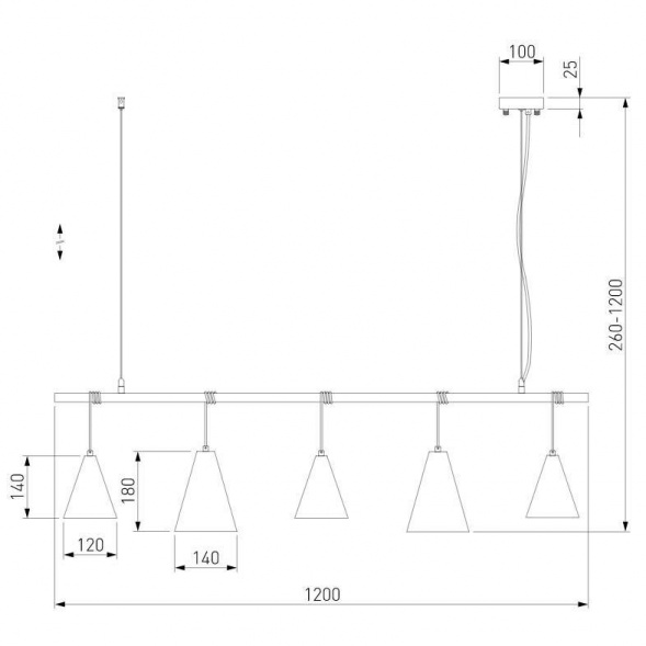 Подвесной светильник Eurosvet Castle 50088/5 белый/серебро