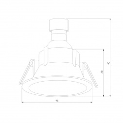 Встраиваемый светильник Elektrostandard 25059/01 a069721