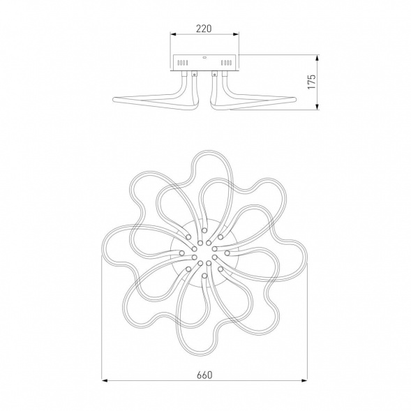 Потолочный светильник Eurosvet 90135/8 белый