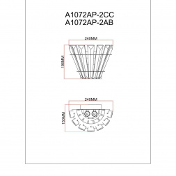 Настенный светильник Arte Lamp Florizel A1072AP-2CC