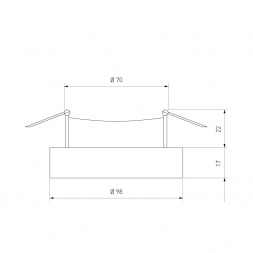 Встраиваемый светильник Elektrostandard 118 MR16 серебро/черный a053349