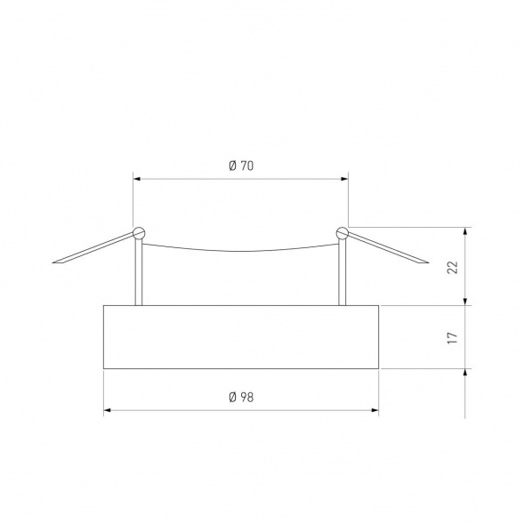 Встраиваемый светильник Elektrostandard 118 MR16 серебро/черный a053349