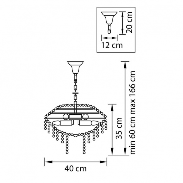 Подвесной светильник Osgona Classic 700090