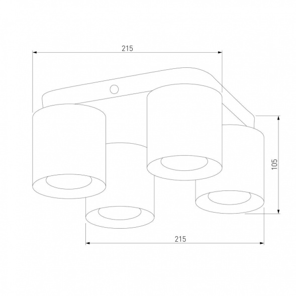 Потолочная люстра TK Lighting 6511 Vico Black Gold