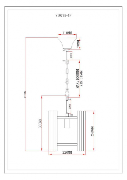Подвесной светильник Moderli Monte V10775-1P