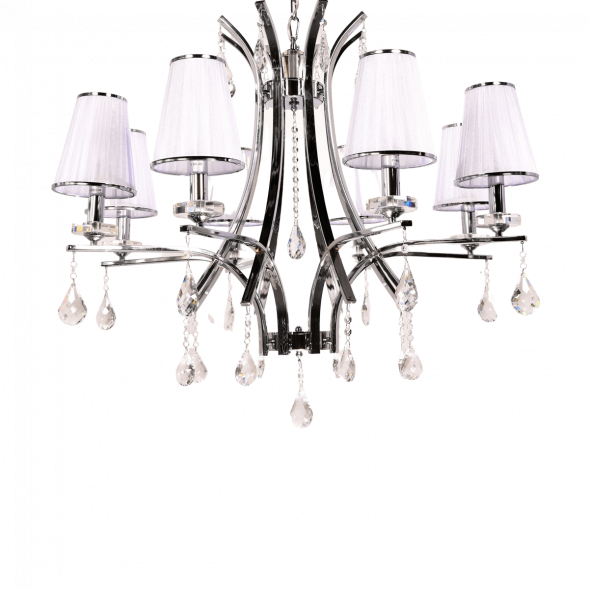 Подвесная люстра Lumina Deco Glamour LDP 66247-8 WT+CHR