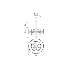 Подвесная люстра Vele Luce Breeze VL3263P06