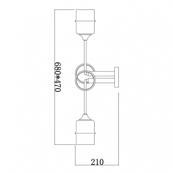 Потолочная люстра Escada MONDRIAN 699/4P