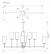 Подвесная люстра KUTEK MOOD Empoli EMP-ZWL-8(Z)