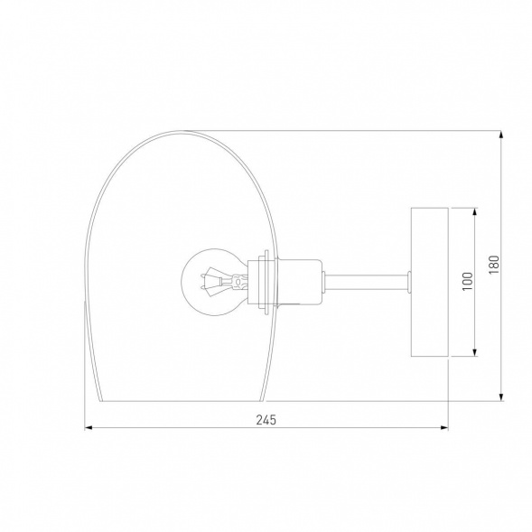 Бра Eurosvet Gardie 70141/1 хром