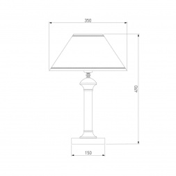 Настольная лампа Eurosvet Lorenzo 60019/1 орех