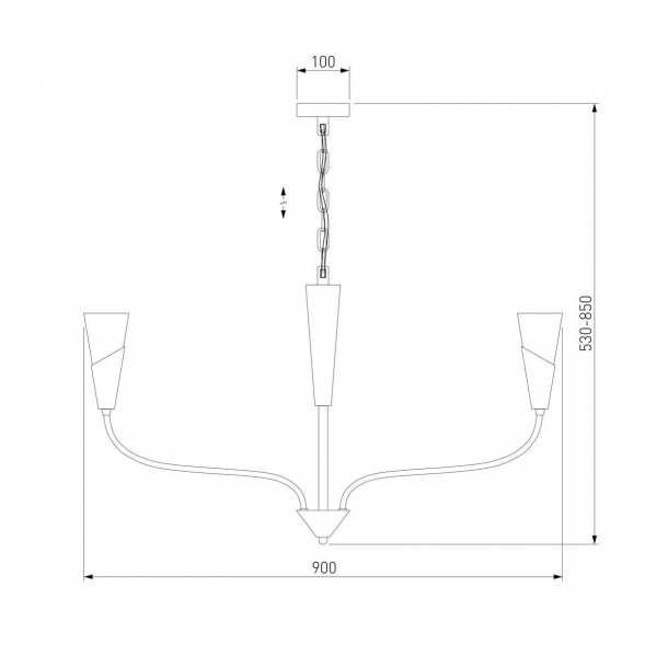 Подвесная люстра Eurosvet Rhyton 60167/8 латунь