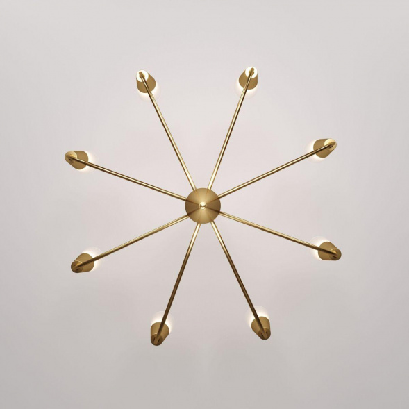 Подвесная люстра Eurosvet Rhyton 60167/8 латунь