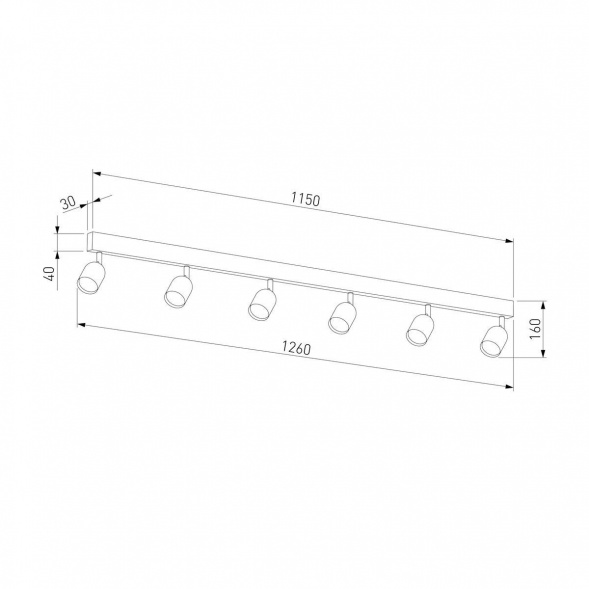 Спот TK Lighting 1026 Top White