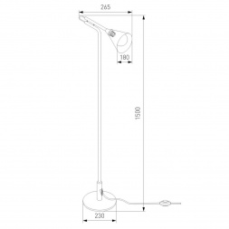 Торшер Eurosvet Enigma 01187/1 черный